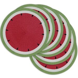 Watermelon-Themed Placemats Set